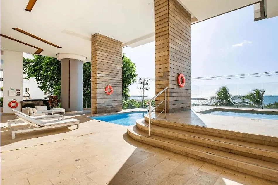 Apartman U-Go Edificio Murano Elite Bocagrande Frente Al Mar Cartagena Kolumbia