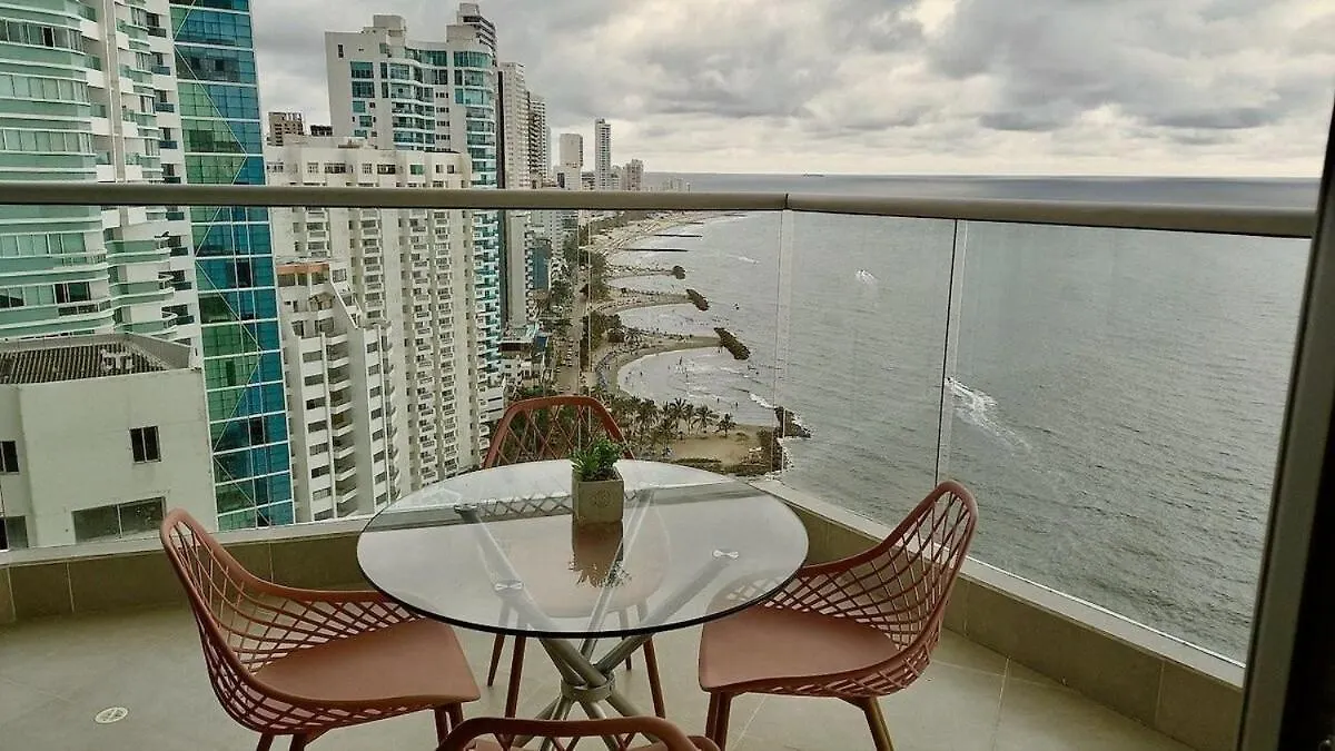 U-Go Edificio Murano Elite Bocagrande Frente Al Mar Cartagena Apartman